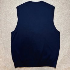 画像9: 「POLO RALPH LAUREN(ポロラルフローレン)」10s 20s LGサイズ ピマコットン ネイビー ポニー刺繍 ニット ベスト (9)