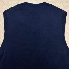 画像11: 「POLO RALPH LAUREN(ポロラルフローレン)」10s 20s LGサイズ ピマコットン ネイビー ポニー刺繍 ニット ベスト (11)