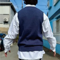 画像19: 「POLO RALPH LAUREN(ポロラルフローレン)」10s 20s LGサイズ ピマコットン ネイビー ポニー刺繍 ニット ベスト (19)