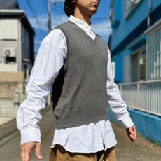 画像16: 「Polo by Ralph Lauren (ポロラルフローレン)」90s 00s 10s Mサイズ ピマコットン オリーブ ポニー刺繍 ニット ベスト (16)