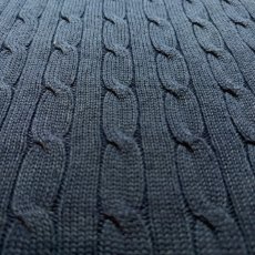 画像14: 「Polo by Ralph Lauren (ポロラルフローレン)」90s 00s 10s ボーイズ L(16/18) Mサイズ相当 コットン ネイビー ケーブル編み ポニー刺繍 ニット ベスト (14)