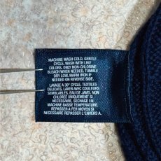 画像8: 「Polo by Ralph Lauren (ポロラルフローレン)」90s 00s 10s ボーイズ XL(18-20) M〜Lサイズ相当 コットン ネイビー ケーブル編み ポニー刺繍 ニット ベスト (8)