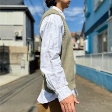 画像17: 「Polo by Ralph Lauren (ポロラルフローレン)」90s 00s 10s Lサイズ コットン オリーブ ポニー刺繍 ローゲージ ニット ベスト (17)