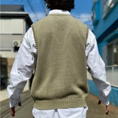 画像19: 「Polo by Ralph Lauren (ポロラルフローレン)」90s 00s 10s Lサイズ コットン オリーブ ポニー刺繍 ローゲージ ニット ベスト (19)