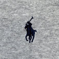 画像7: 「POLO RALPH LAUREN(ポロラルフローレン)」10s 20s SPサイズ ピマコットン ライトグレー ポニー刺繍 ニット ベスト (7)
