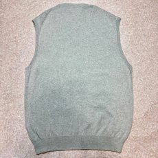 画像9: 「POLO RALPH LAUREN(ポロラルフローレン)」10s 20s SPサイズ ピマコットン ライトグレー ポニー刺繍 ニット ベスト (9)
