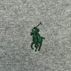 画像7: 「POLO RALPH LAUREN(ポロラルフローレン)」10s 20s Mサイズ ピマコットン ライトグレー ポニー刺繍 ニット ベスト (7)