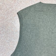 画像10: 「POLO RALPH LAUREN(ポロラルフローレン)」10s 20s Mサイズ ピマコットン ライトグレー ポニー刺繍 ニット ベスト (10)