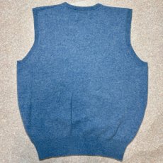 画像9: 「Polo by Ralph Lauren (ポロラルフローレン)」90s 00s 10s XLサイズ ラムズウール メランジブルー ポニー刺繍 ニット ベスト (9)
