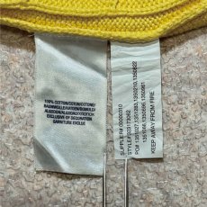 画像8: 「Polo by Ralph Lauren (ポロラルフローレン)」90s 00s 10s ボーイズ L(14/16) Sサイズ相当 コットン イエロー ケーブル編み ポニー刺繍 ニット ベスト (8)