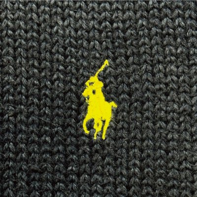 画像1: 「Polo by Ralph Lauren (ポロラルフローレン)」90s 00s 10s XLサイズ コットン ネイビー ポニー刺繍 ローゲージ ニット ベスト