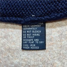 画像8: 「Polo by Ralph Lauren (ポロラルフローレン)」90s 00s 10s XLサイズ コットン ネイビー ポニー刺繍 ローゲージ ニット ベスト (8)