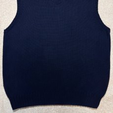 画像13: 「Polo by Ralph Lauren (ポロラルフローレン)」90s 00s 10s XLサイズ コットン ネイビー ポニー刺繍 ローゲージ ニット ベスト (13)