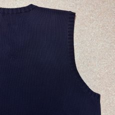 画像12: 「Polo by Ralph Lauren (ポロラルフローレン)」90s 00s 10s XLサイズ コットン ネイビー ポニー刺繍 ローゲージ ニット ベスト (12)