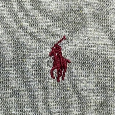 画像1: 「Polo by Ralph Lauren (ポロラルフローレン)」90s 00s 10s 3XBサイズ ピマコットン オリーブ ポニー刺繍 ニット ベスト