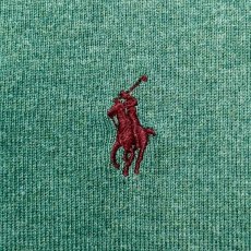 画像7: 「Polo by Ralph Lauren (ポロラルフローレン)」90s 00s 10s L/Gサイズ ピマコットン グリーン ポニー刺繍 ニット ベスト (7)