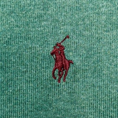 画像1: 「Polo by Ralph Lauren (ポロラルフローレン)」90s 00s 10s L/Gサイズ ピマコットン グリーン ポニー刺繍 ニット ベスト