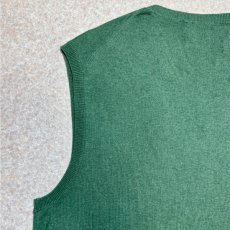 画像10: 「Polo by Ralph Lauren (ポロラルフローレン)」90s 00s 10s L/Gサイズ ピマコットン グリーン ポニー刺繍 ニット ベスト (10)