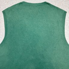 画像11: 「Polo by Ralph Lauren (ポロラルフローレン)」90s 00s 10s L/Gサイズ ピマコットン グリーン ポニー刺繍 ニット ベスト (11)