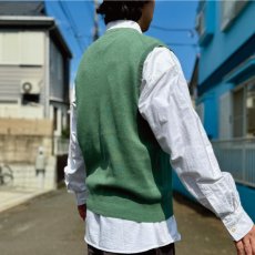 画像18: 「Polo by Ralph Lauren (ポロラルフローレン)」90s 00s 10s L/Gサイズ ピマコットン グリーン ポニー刺繍 ニット ベスト (18)