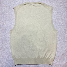 画像9: 「Polo by Ralph Lauren (ポロラルフローレン)」90s 00s 10s Mサイズ ピマコットン ベージュ ポニー刺繍 ニット ベスト (9)