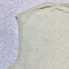 画像10: 「Polo by Ralph Lauren (ポロラルフローレン)」90s 00s 10s Mサイズ ピマコットン ベージュ ポニー刺繍 ニット ベスト (10)