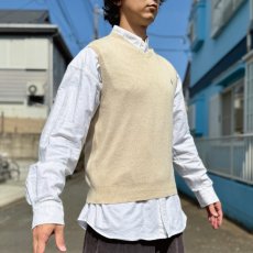 画像16: 「Polo by Ralph Lauren (ポロラルフローレン)」90s 00s 10s Mサイズ ピマコットン ベージュ ポニー刺繍 ニット ベスト (16)