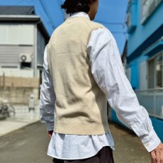 画像18: 「Polo by Ralph Lauren (ポロラルフローレン)」90s 00s 10s Mサイズ ピマコットン ベージュ ポニー刺繍 ニット ベスト (18)