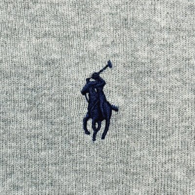 画像1: 「Polo by Ralph Lauren (ポロラルフローレン)」90s 00s 10s XLサイズ ピマコットン ライトグレー ポニー刺繍 ニット ベスト