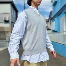 画像16: 「Polo by Ralph Lauren (ポロラルフローレン)」90s 00s 10s XLサイズ ピマコットン ライトグレー ポニー刺繍 ニット ベスト (16)
