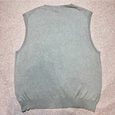 画像9: 「Polo by Ralph Lauren (ポロラルフローレン)」90s 00s 10s XLサイズ ピマコットン ライトグレー ポニー刺繍 ニット ベスト (9)