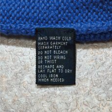 画像8: 「Polo by Ralph Lauren (ポロラルフローレン)」90s 00s 10s Lサイズ コットン ロイヤルブルー ポニー刺繍 ローゲージ ニット ベスト (8)