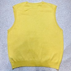 画像9: 「Polo by Ralph Lauren (ポロラルフローレン)」90s 00s 10s XLサイズ ピマコットン イエロー ポニー刺繍 ニット ベスト (9)