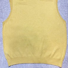 画像13: 「Polo by Ralph Lauren (ポロラルフローレン)」90s 00s 10s XLサイズ ピマコットン イエロー ポニー刺繍 ニット ベスト (13)