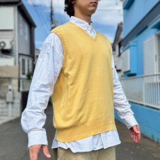 画像17: 「Polo by Ralph Lauren (ポロラルフローレン)」90s 00s 10s XLサイズ ピマコットン イエロー ポニー刺繍 ニット ベスト (17)