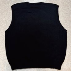 画像8: 「Polo by Ralph Lauren (ポロラルフローレン)」90s 00s 10s XLサイズ ラムズウール ブラック ポニー刺繍 ニット ベスト (8)