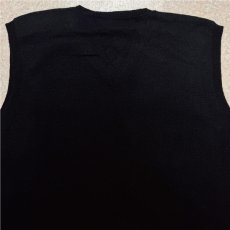 画像10: 「Polo by Ralph Lauren (ポロラルフローレン)」90s 00s 10s XLサイズ ラムズウール ブラック ポニー刺繍 ニット ベスト (10)