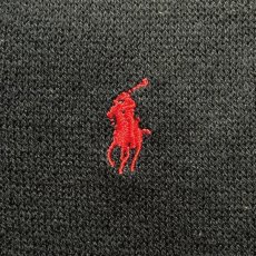 画像7: 「Polo by Ralph Lauren (ポロラルフローレン)」90s 00s 10s Lサイズ コットン ネイビー ポニー刺繍 ニット ベスト (7)