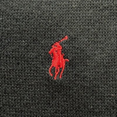 画像1: 「Polo by Ralph Lauren (ポロラルフローレン)」90s 00s 10s Lサイズ コットン ネイビー ポニー刺繍 ニット ベスト