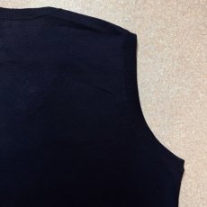 画像11: 「Polo by Ralph Lauren (ポロラルフローレン)」90s 00s 10s Lサイズ コットン ネイビー ポニー刺繍 ニット ベスト (11)