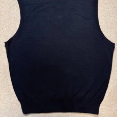 画像12: 「Polo by Ralph Lauren (ポロラルフローレン)」90s 00s 10s Lサイズ コットン ネイビー ポニー刺繍 ニット ベスト (12)