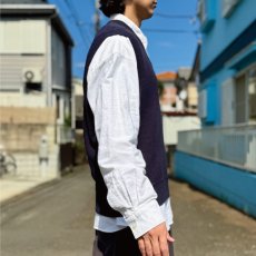 画像16: 「Polo by Ralph Lauren (ポロラルフローレン)」90s 00s 10s Lサイズ コットン ネイビー ポニー刺繍 ニット ベスト (16)