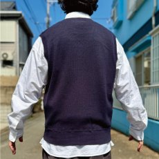 画像18: 「Polo by Ralph Lauren (ポロラルフローレン)」90s 00s 10s Lサイズ コットン ネイビー ポニー刺繍 ニット ベスト (18)