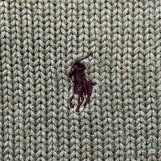 画像7: 「Polo by Ralph Lauren (ポロラルフローレン)」90s 00s 10s XLサイズ コットン オリーブ ポニー刺繍 ローゲージ ニット ベスト (7)