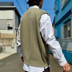 画像18: 「Polo by Ralph Lauren (ポロラルフローレン)」90s 00s 10s XLサイズ コットン オリーブ ポニー刺繍 ローゲージ ニット ベスト (18)