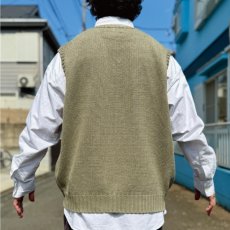 画像19: 「Polo by Ralph Lauren (ポロラルフローレン)」90s 00s 10s XLサイズ コットン オリーブ ポニー刺繍 ローゲージ ニット ベスト (19)