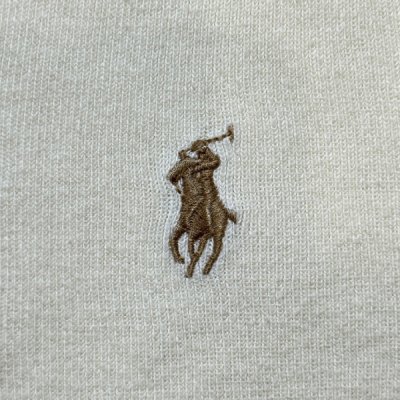 画像1: 「Polo by Ralph Lauren (ポロラルフローレン)」90s 00s 10s 20s S〜Mサイズ相当 ピマコットン オフホワイト ポニー刺繍 ニット ベスト