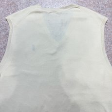 画像11: 「Polo by Ralph Lauren (ポロラルフローレン)」90s 00s 10s 20s S〜Mサイズ相当 ピマコットン オフホワイト ポニー刺繍 ニット ベスト (11)