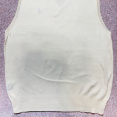 画像13: 「Polo by Ralph Lauren (ポロラルフローレン)」90s 00s 10s 20s S〜Mサイズ相当 ピマコットン オフホワイト ポニー刺繍 ニット ベスト (13)