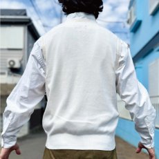 画像19: 「Polo by Ralph Lauren (ポロラルフローレン)」90s 00s 10s 20s S〜Mサイズ相当 ピマコットン オフホワイト ポニー刺繍 ニット ベスト (19)